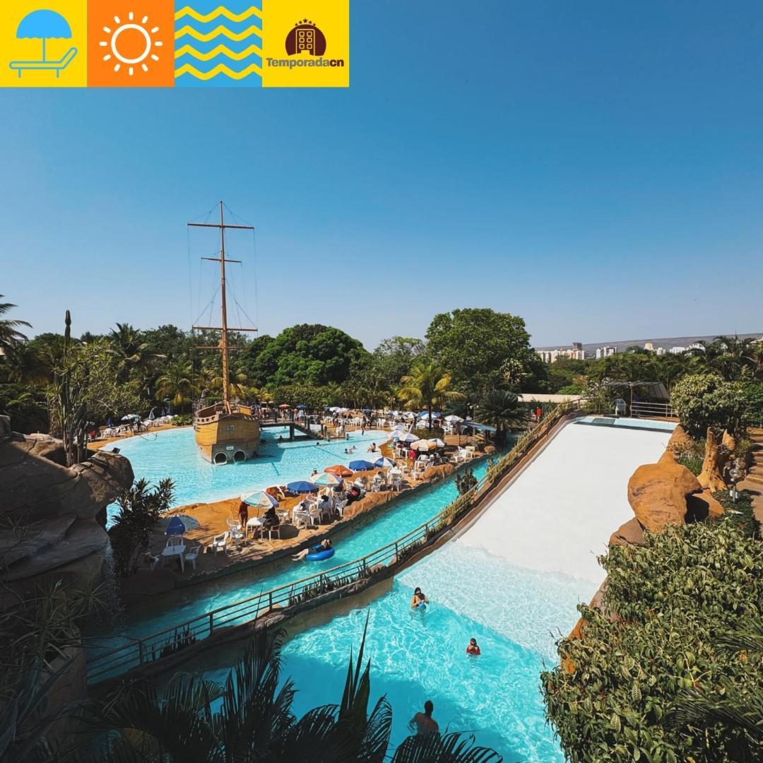 Piazza Com Acesso Ao Acqua Park - Gustavo Aparthotel กัลดัสโนวัส ภายนอก รูปภาพ