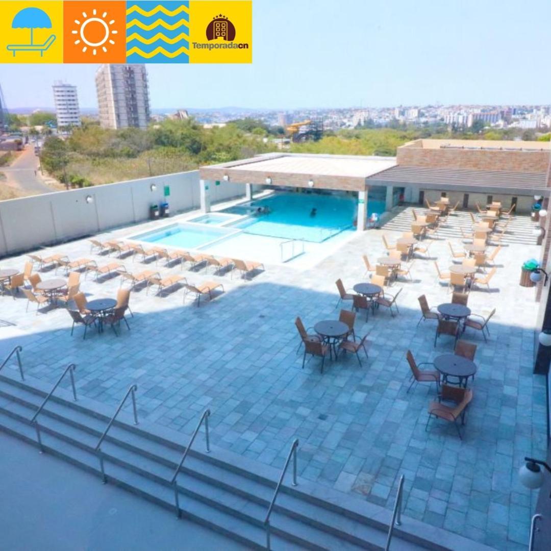 Piazza Com Acesso Ao Acqua Park - Gustavo Aparthotel กัลดัสโนวัส ภายนอก รูปภาพ
